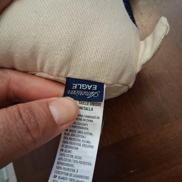 American Eagle Denim Snoopy Plush Doll Peanuts 8” Adorable Collectible - Picture 4 of 4